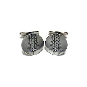 Georg Jensen Sterling Silver Cufflinks with Wheat Corn Stalk 78B,  Weddings Gifts, Men&#39;s Gifts, Fathers Day Gifts