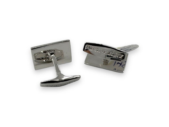 Vintage Sterling Silver Burberry Cufflinks In Gif… - image 2