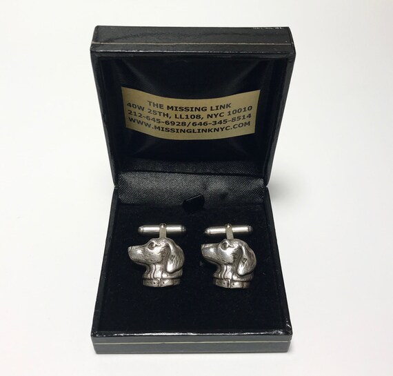 Vintage Labrador Jagd Hund Sterling Manschettenknöpfe mit Box, Mens Geschenke, Hochzeitsgeschenke, Hunde Schmuck Vintage Labrador Jagd Hund Sterling Manschettenknöpfe mit Box, Mens Geschenke, Hochzeitsgeschenke, Hunde Schmuck