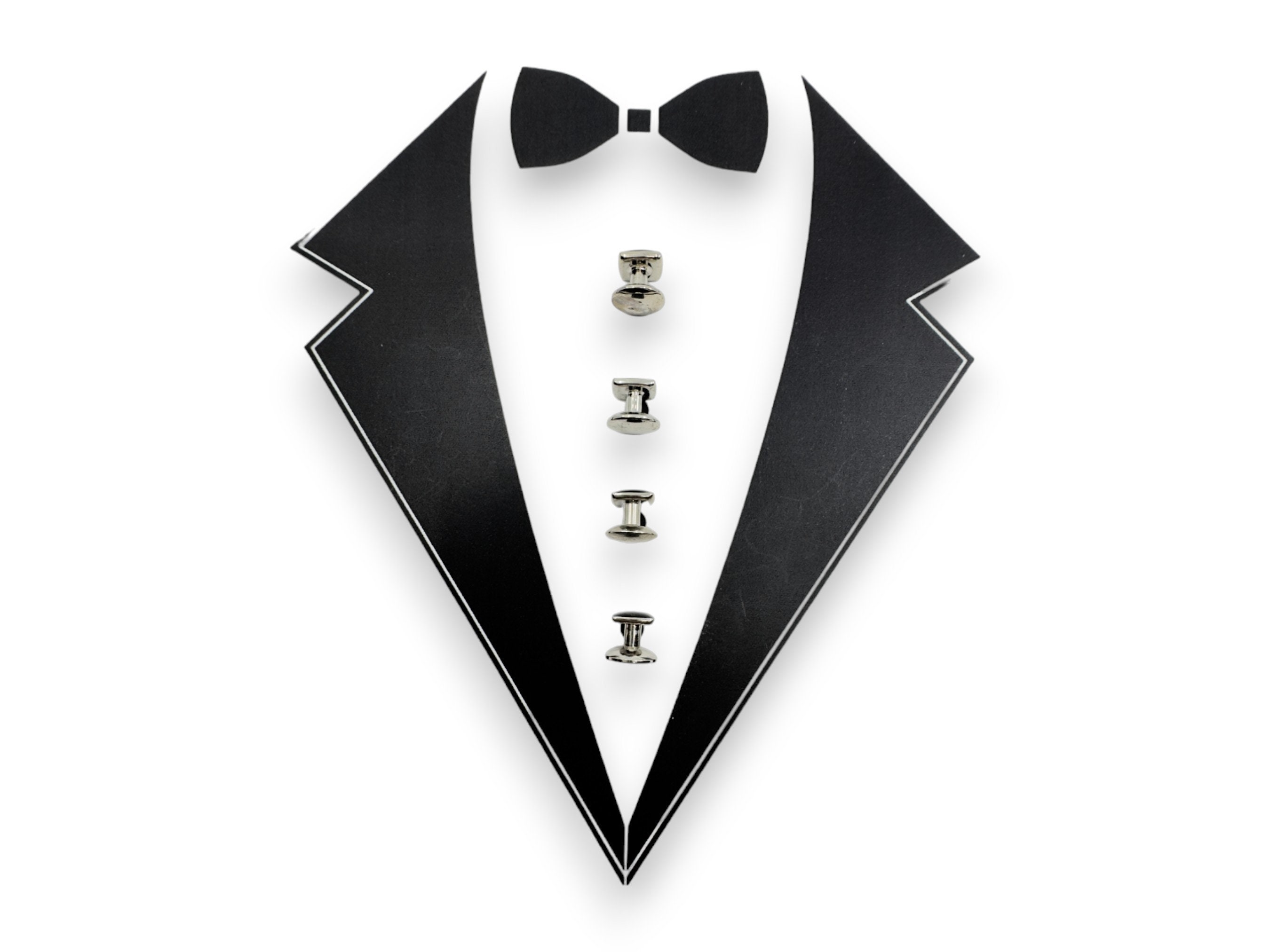 Ducomi Set Gemelli E Bottoni Camicia Uomo - Elegante Accessorio Per Abiti E Smoking, Confezione Regalo - Foto 5