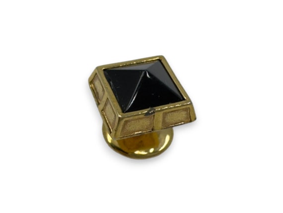 Vintage Tuxedo 4 Onyx Shirt Stud Set, Wedding Gif… - image 2