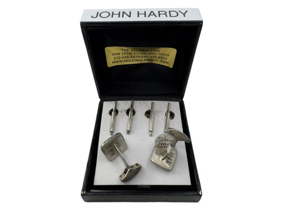 John Hardy Sterling Silver Tuxedo Set, 18k Gold Accent Cufflinks