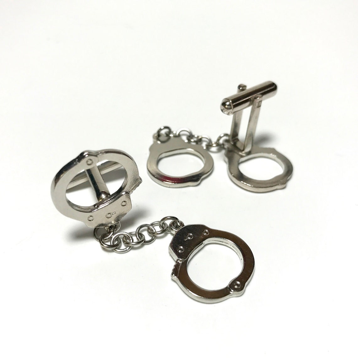 Vintage Novelty Police Law Enforcement Handcuff Cufflinks in Etsy