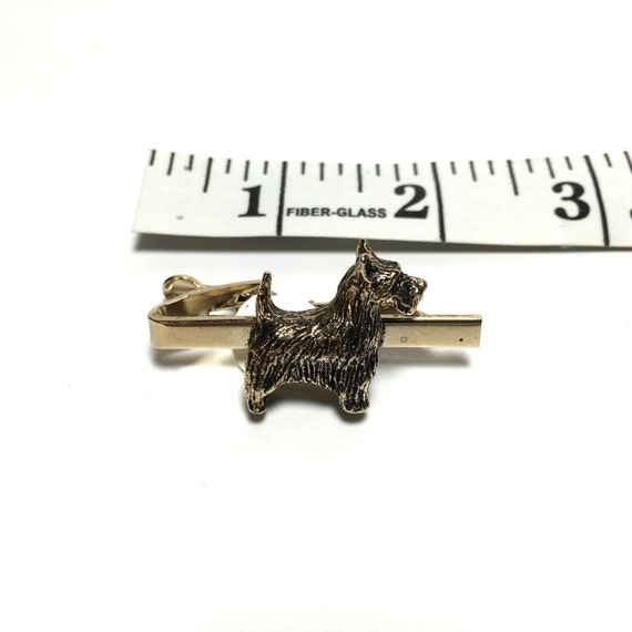 Vintage 1950's Scottie Dog Tie Clip