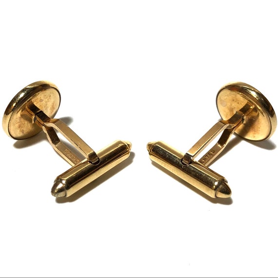 Krementz Art Deco Gold and Abalone Tuxedo Stud Se… - image 3