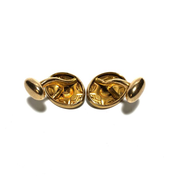 Victorian Diamond 10k Gold Cufflinks with Gift Bo… - image 3