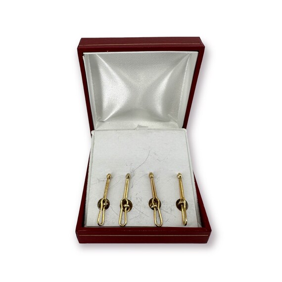 Krementz Art Deco 1940's Abalone and Gold Plate Cufflinks With