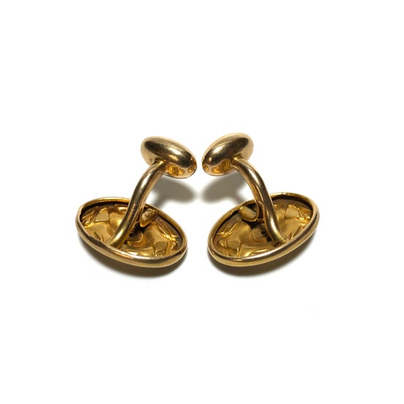 Victorian Diamond 10k Gold Cufflinks with Gift Bo… - image 2