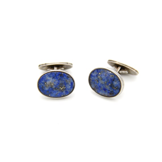 1950s Georg Jensen Lapis Lazuli 925 Sterling SIlv… - image 1