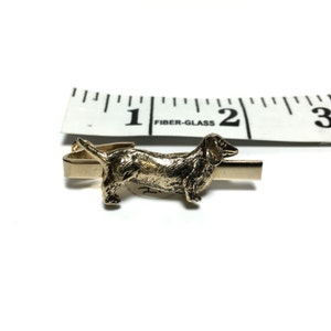 Vintage 1950&#39;s Dachshund Dog Tiebar with Box