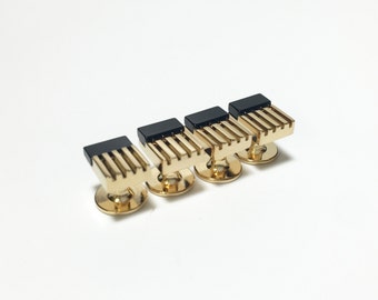 Vintage Tuxedo 4 Onyx Shirt Studs Set Wedding Gifts, Groomsmen's Gift,
