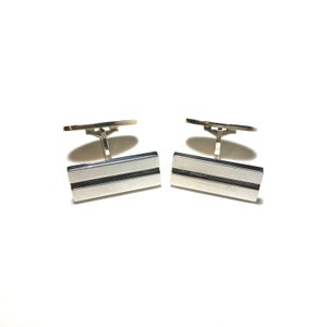 1950s Vintage Georg Jensen Sterling Silver Cufflinks Art Deco #114 Weddings Gifts Fathers Day Men&#39;s Jewelry Accessories Mid-Century