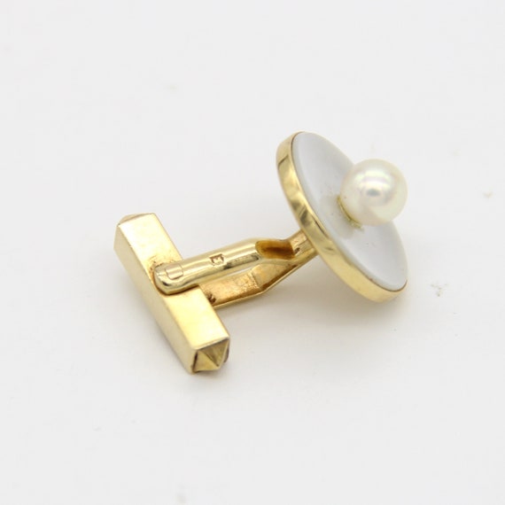 Mikimoto Vintage 1950's 14k Gold and Mother Of Pe… - image 5
