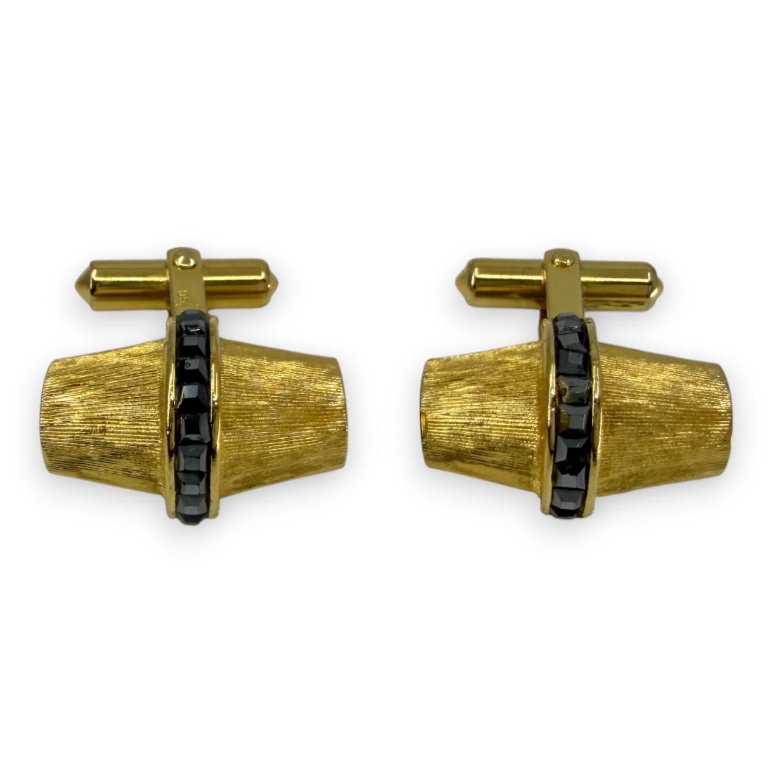 Dior　ヴィンテージ　カフス No.1575 Vintage Christian Dior Gold Plate Cufflink & Stud Set, 1960s