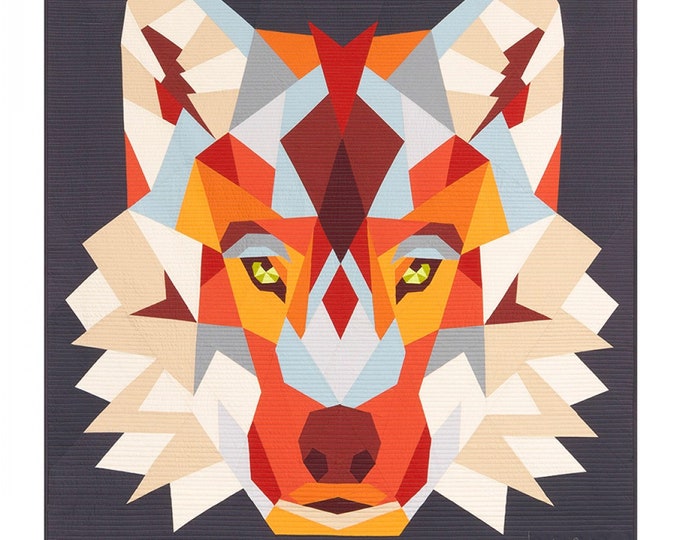 Wolf Abstractions Paper Piecing Pattern - Etsy