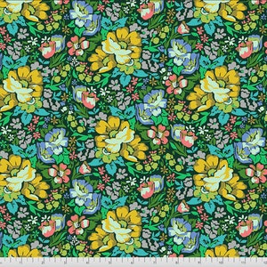 FreeSpirit Fabrics- Anna Maria- Love Always, AM- Overachiever- Forest- 100% Cotton Fabric