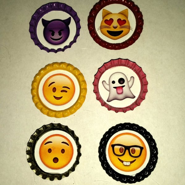 Bottle Cap Emoji Etsy
