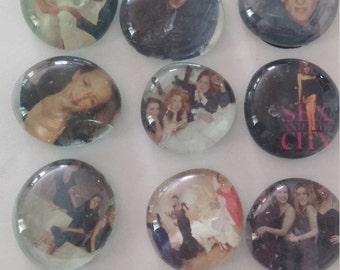 Sex in the City themed glass gem bubble magnets refrigerator gift