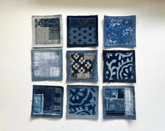 Small Mending Patches 3x3 Denim Dark Light Jean Repair