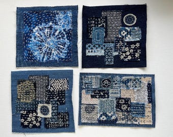 Large Mending Patch Upcycled Denim for Jeans, Backpack, Shirt, Tote Bag Boro Sashiko