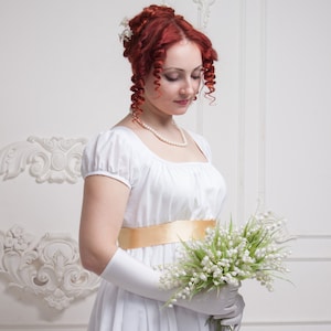 Regency Wedding Dress, Napoleonic Wedding Gown