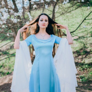 Elven Wedding Dress, Morning Star Wedding Gown