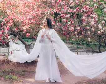 Elven Wedding Dress White Elven Gown - Etsy
