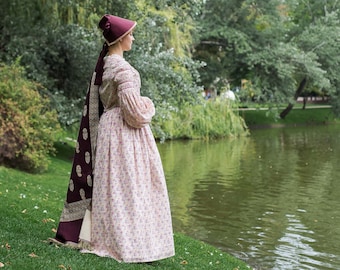 Jane Eyre Dress, 1840s Walking Gown