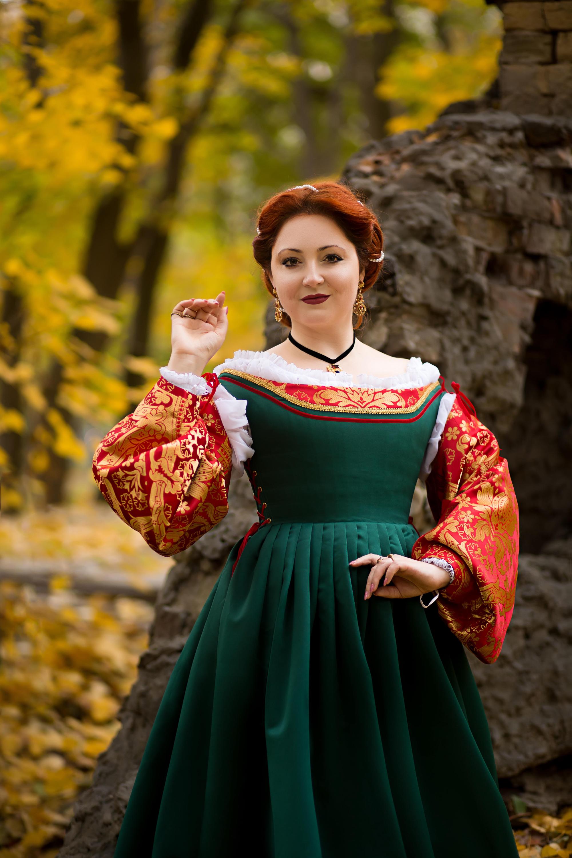 dress green and red Tribe Dress