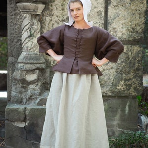 Seventeenth Century Linen Peasant Costume, 1600s Witch Mayflower - Etsy