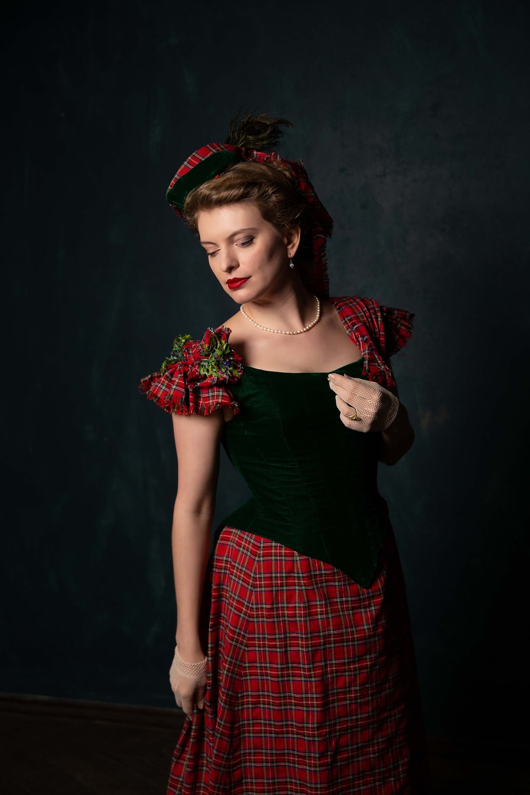 red and green tartan dress All I Want Red Tartan Plaid Midi Dress, Medium - The Mint Julep Boutique