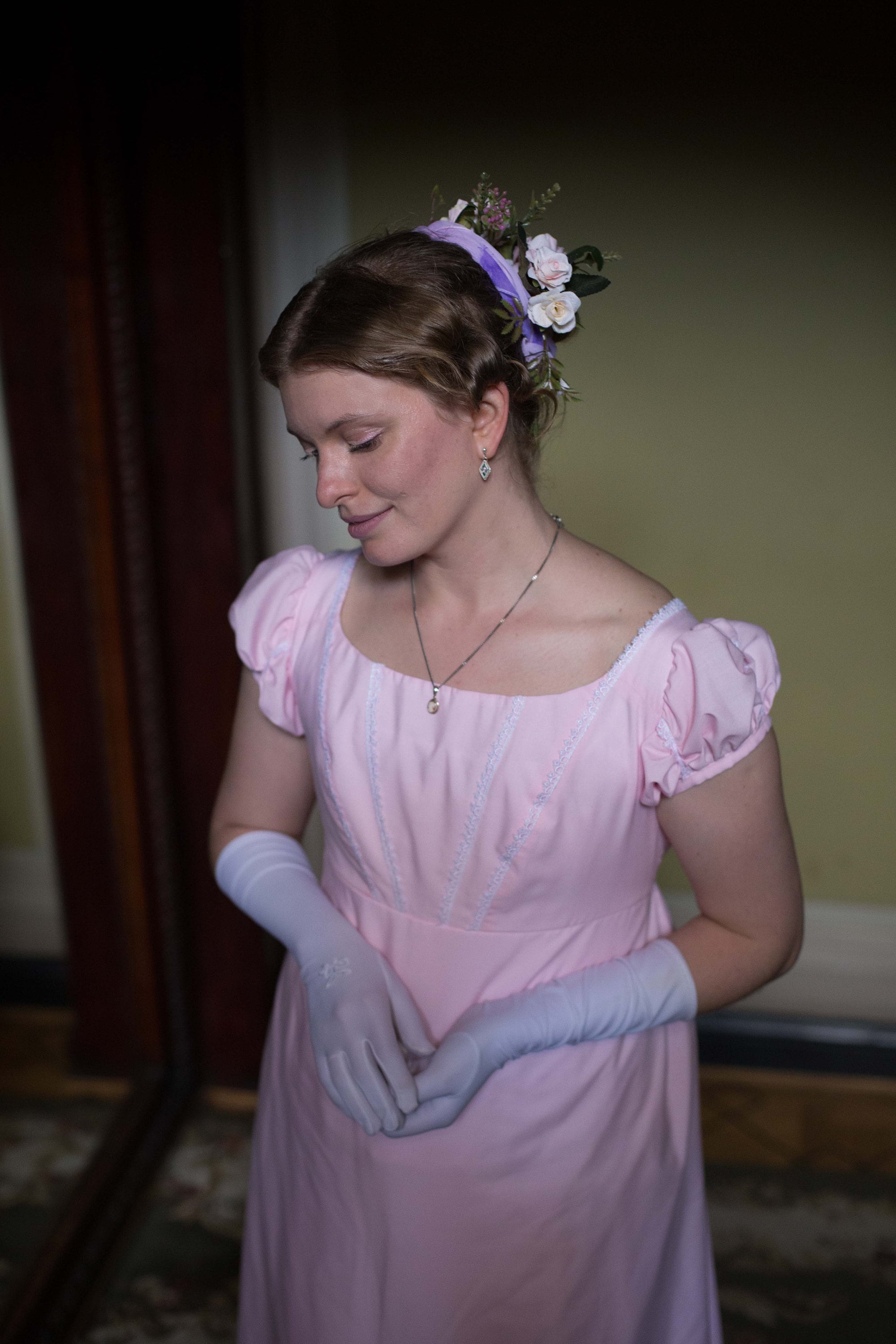 Embroidered Regency Dress Rose Regency Ballgown Etsy