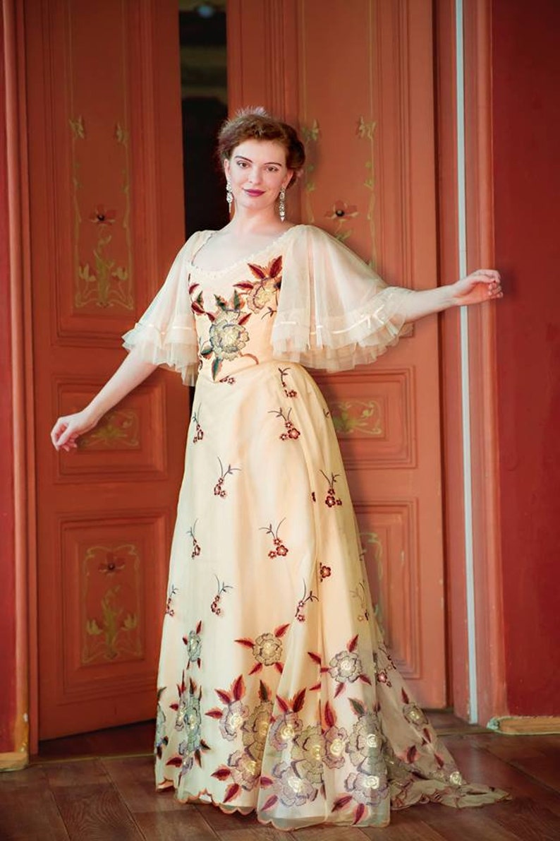 black red roses dress