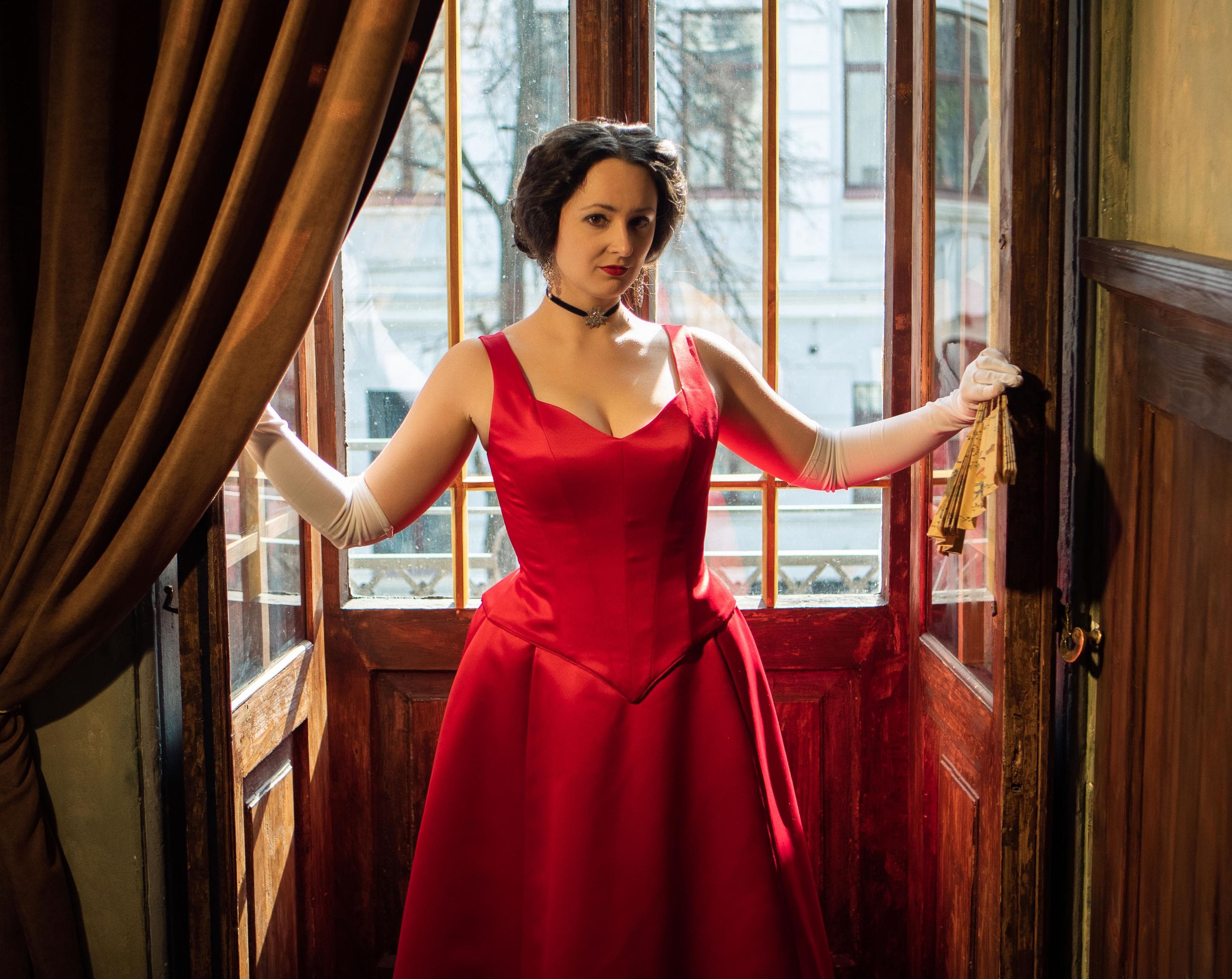 red edwardian dress Red Edwardian Vintage Dresses for Women for sale