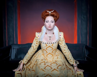Elizabethaanse gele jurk, Elizabeth Throckmorton Renaissance jurk