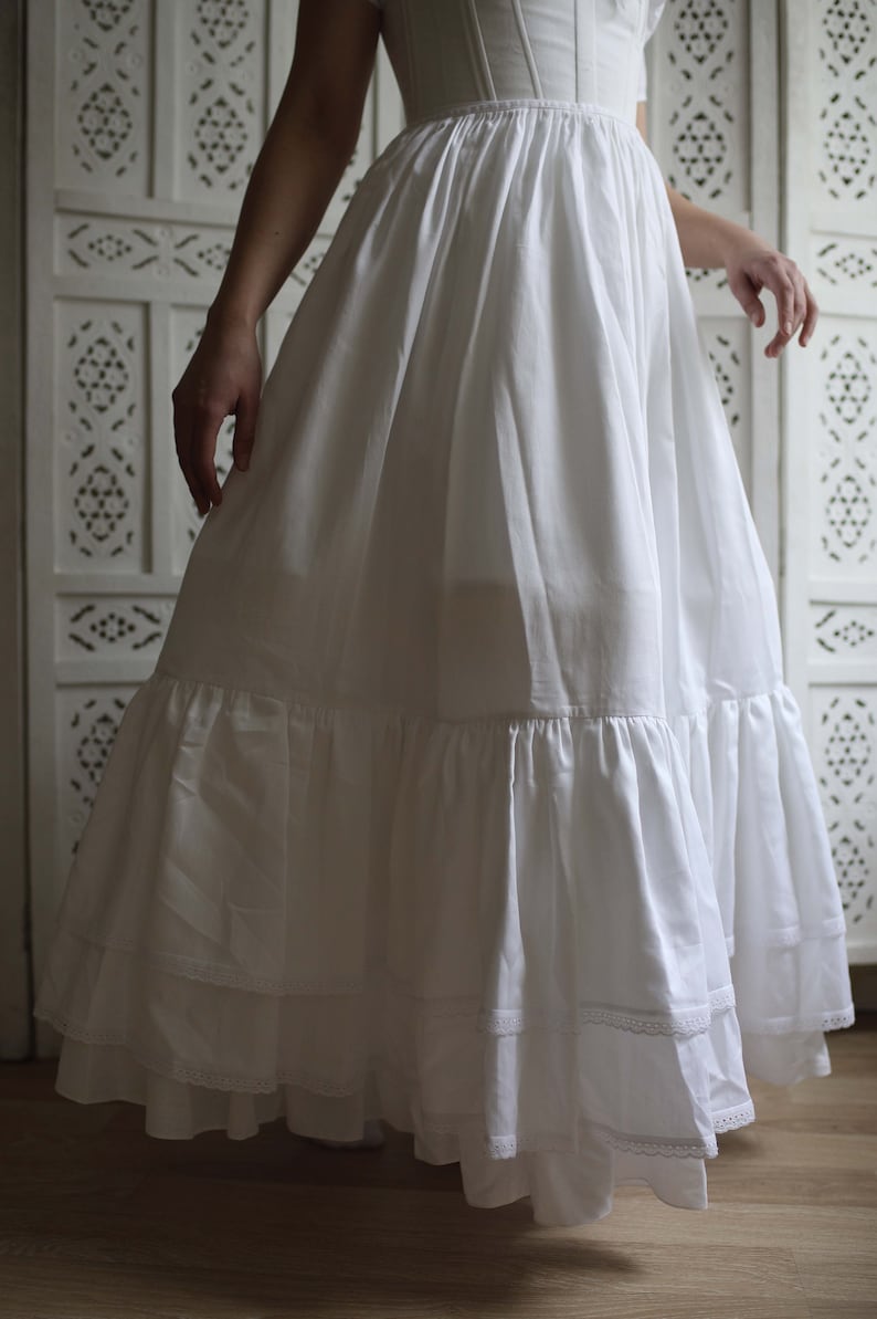 Corded Petticoat Set 1820s Biedermeier Petticoats Set Etsy