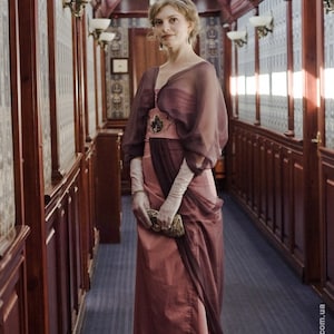 Edwardian Misty Rose Dress 1910s Ball Gown - Etsy