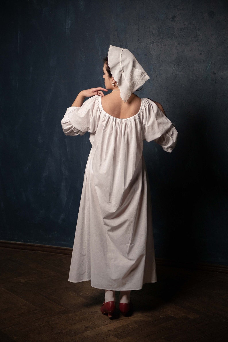 Rococo Chemise 1780 Batiste Smock: 18th Century Shirt With Puffy ...