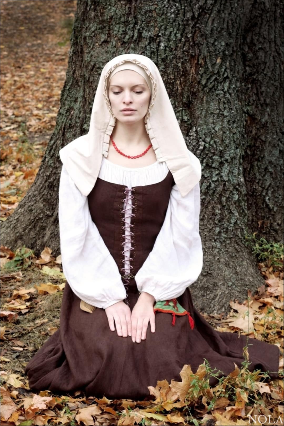 Medieval Kirtle, Renaissance Linen Dress, 15th Centurygown