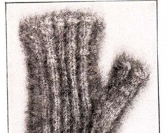 Knitted Gloves Titanic Era Knitted Gauntlets for Men Knitting Pattern Fingerless Gloves Instant Download