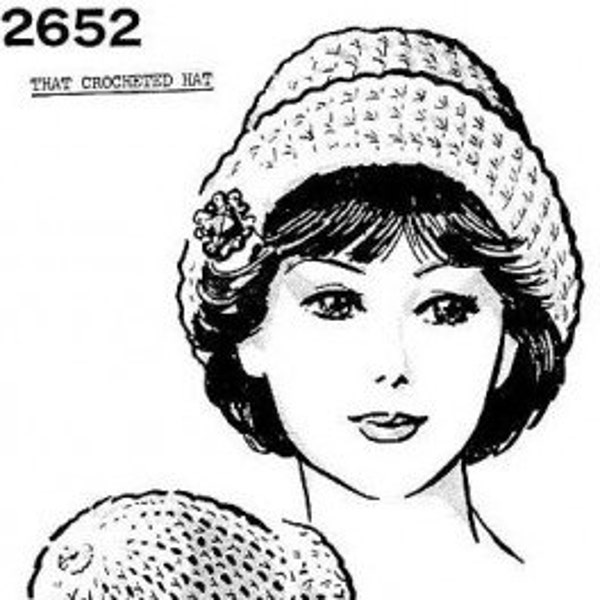 Crochet Hat Pattern That Crocheted Hat Tam Beanie Cap Pattern PDF Instant Download