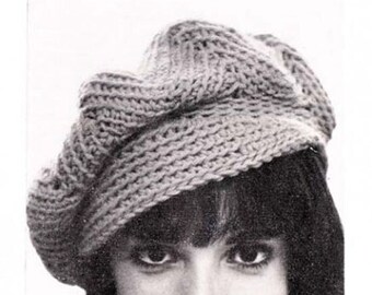 Crochet Hat Pattern Newsboy Hat Ripple Newsie Tom Boy Cap Hat Beanie PDF Instant Download