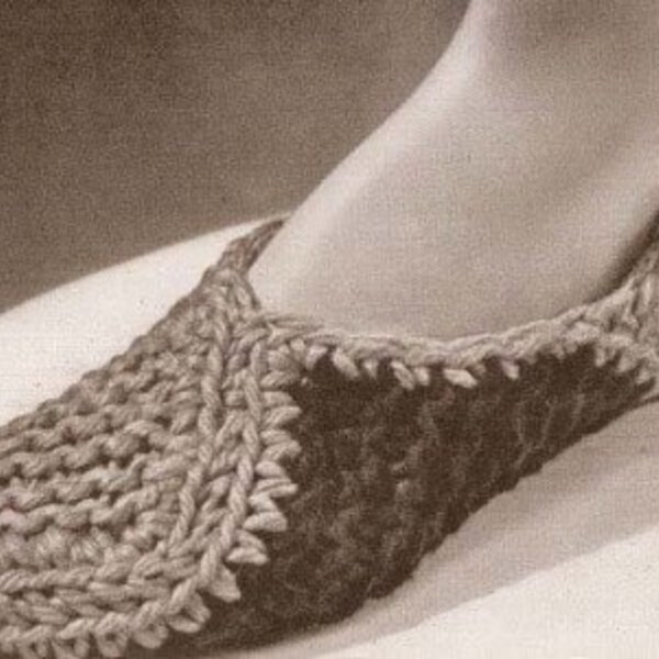 Knit Slippers Pattern Knitting Pattern Motif Slipper Knitted Shoes PDF Instant Download