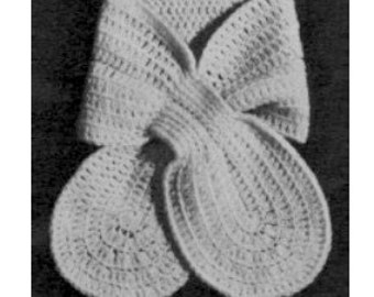 Vintage Cat's Paw Scarf Crochet Pattern PDF Instant Download Crocheted Bandana Neckerchief Headscarf