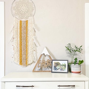 Large Macrame Dreamcatcher | Sunflower Dreamcatcher
