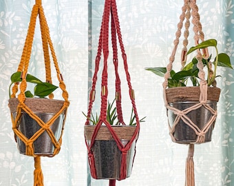 Macrame Plant Hanger | Spiral Plant Hanger