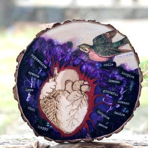 Healing Heart Cottage Decor, Cardiology Office Decor, Human Heart Sculpture, Doctor Office Wall Decor