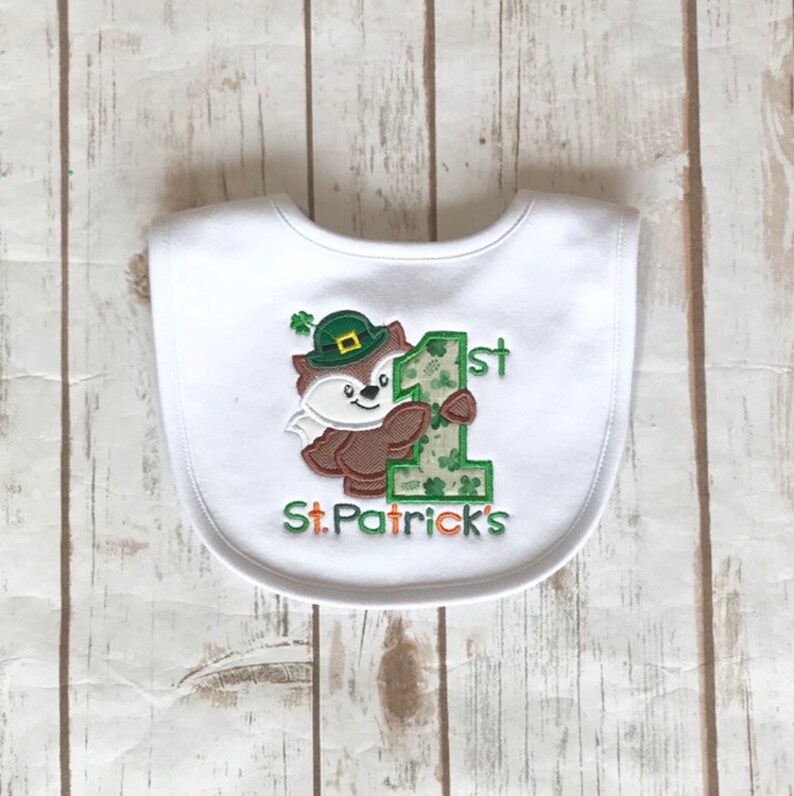 st patricks day bib