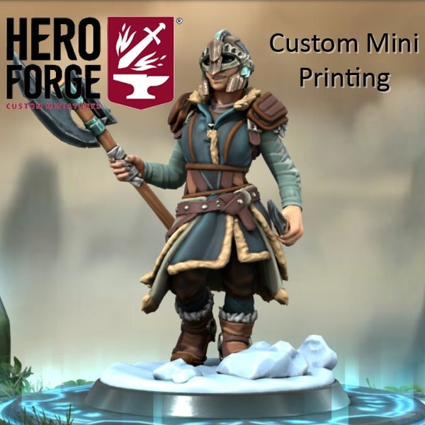 Custom 4k Mini 3D Printing Service | D&D Miniatures Hero Forge (28mm) Eldritch Foundry (32mm)