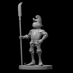 Bullywug Knight | Wild Beyond Witchlight | DnD 5e Tabletop Mini | 28mm